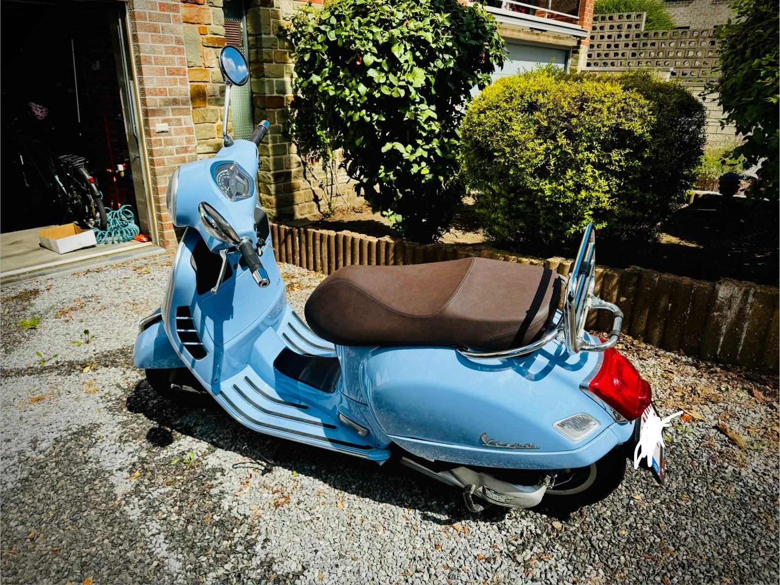 Vespa GTS 125 — Pastello Blue — 2019 — 3.500 km, Fietsen en Brommers, Ophalen, Zo goed als nieuw, Vespa