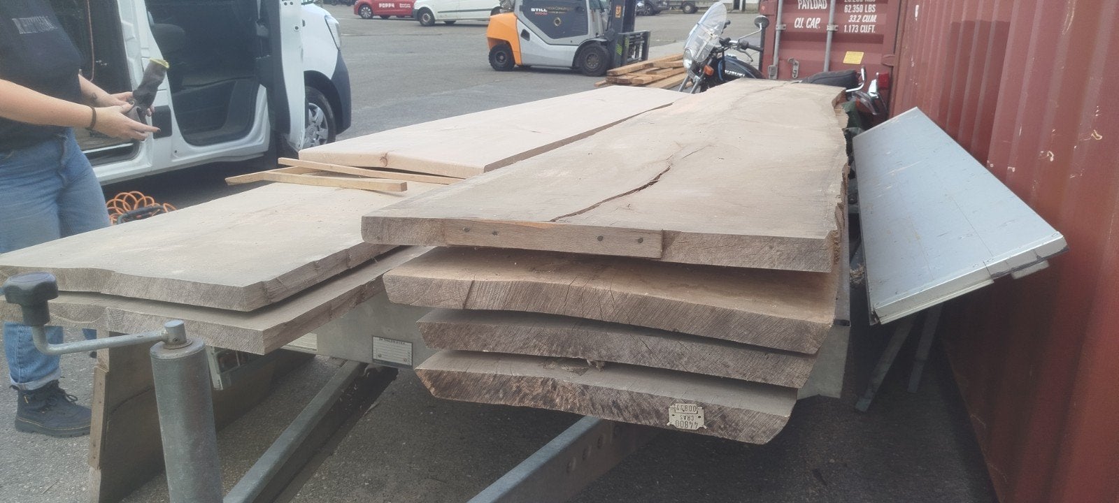 Bois de hêtre, Planches, Bois dur, Enlèvement, Utilisé