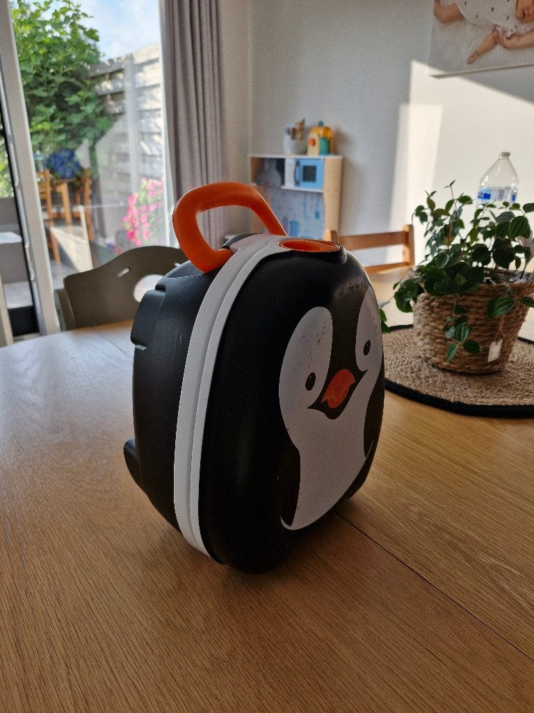 Draagbaar potje, Enlèvement, Utilisé