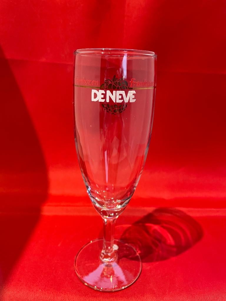 bierglas frambozen De Neve, Ophalen of Verzenden, Gebruikt, Bierglas