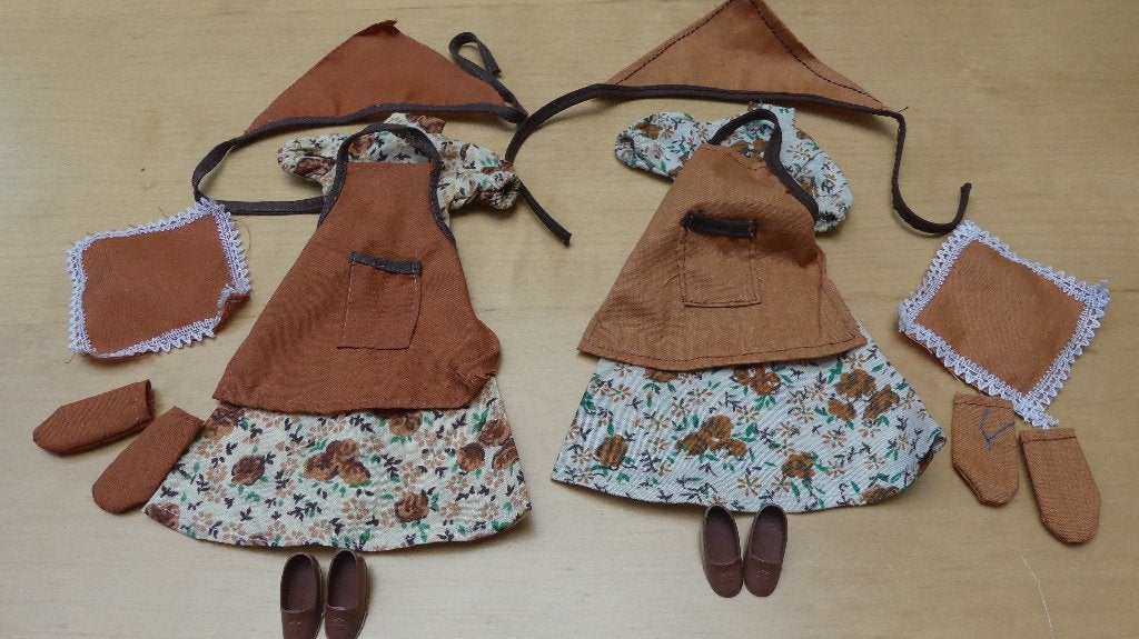 Tenue Vintage Fleur (1218), Enlèvement, Utilisé, Vêtements