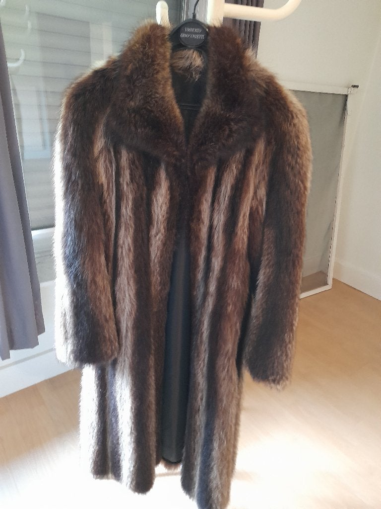 winterjas, Kleding | Dames, Jassen | Winter, Ophalen, Zo goed als nieuw, Maat 38/40 (M), Bruin