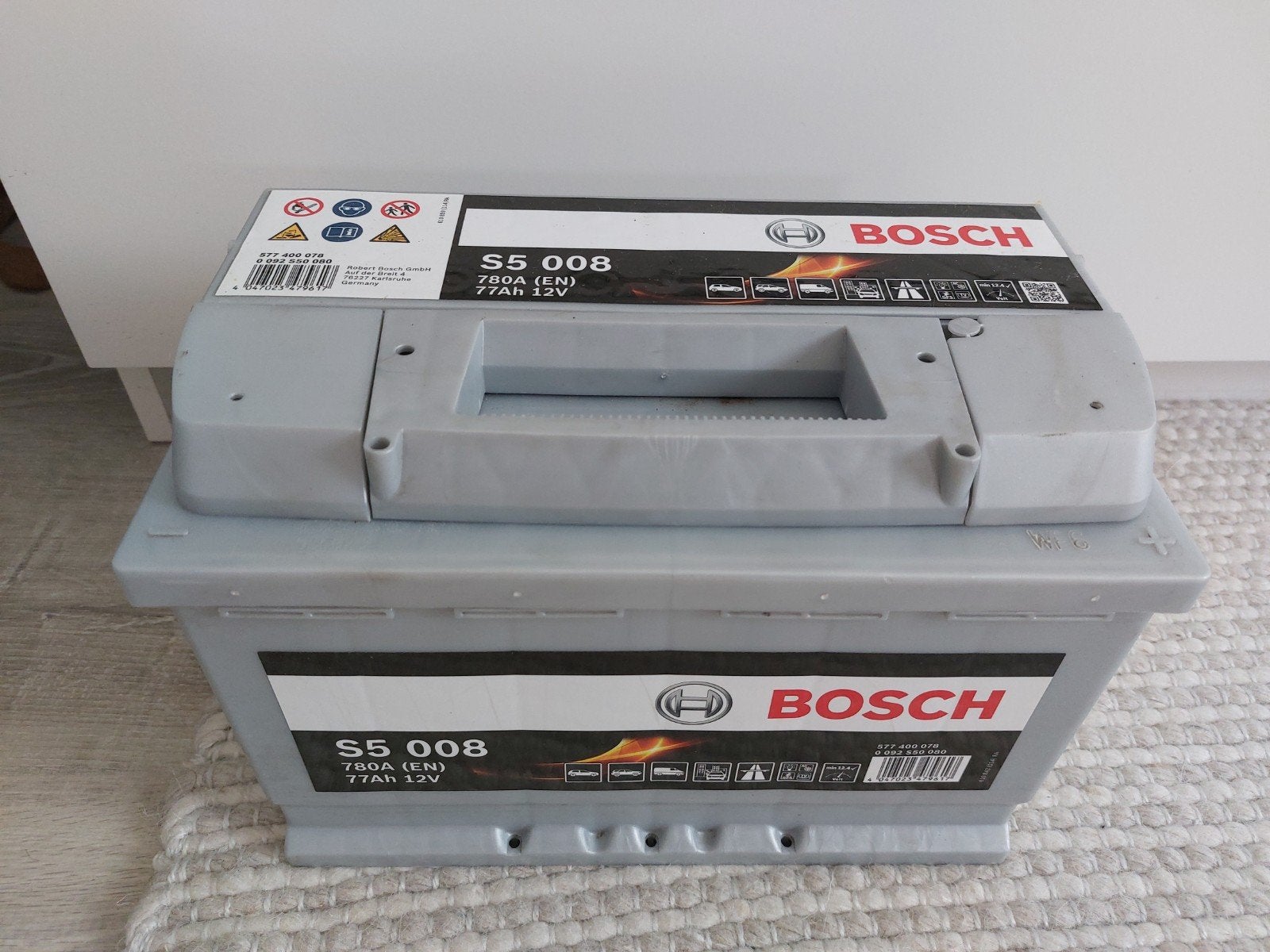 autobatterij zo goed als nieuw