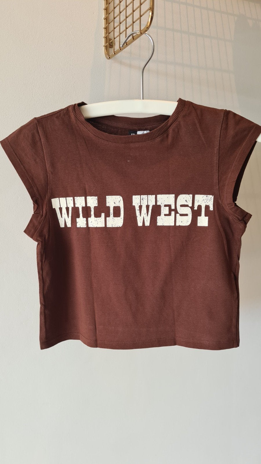 Kort topje H&M maat S, Vêtements | Femmes, T-shirts, Enlèvement ou Envoi, Taille 36 (S), Brun