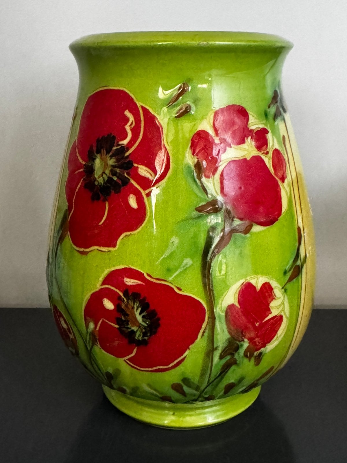 Vase ceramique Provence-Coquelicots–Myriam Haemisch, Enlèvement ou Envoi