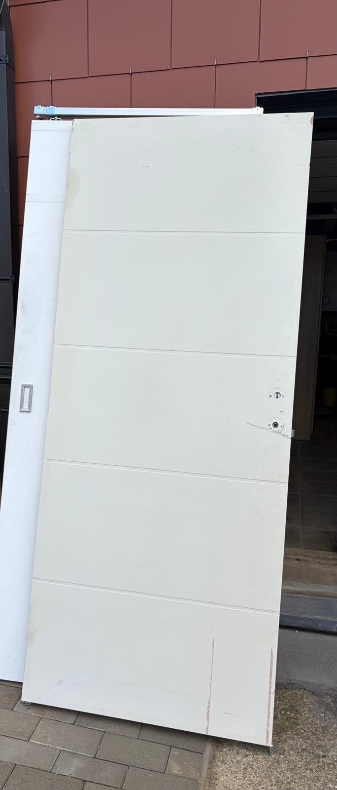 Porte s18 type Carrara , à peindre , 83, Bricolage & Construction, Enlèvement ou Envoi, 80 à 100 cm, Bois, 200 à 215 cm