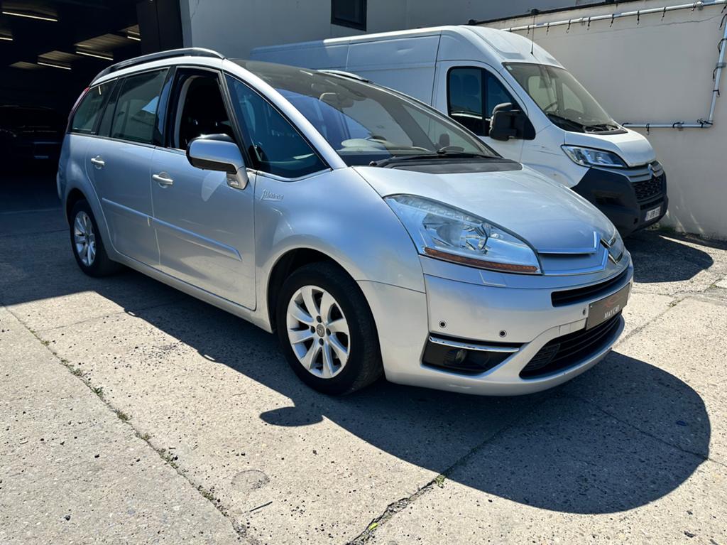 CITROEN C4 Grand Picasso 2.0 HDI 7-zits exclusief, Auto's, Monovolume, Parkeersensor, Zwart, 4 cilinders