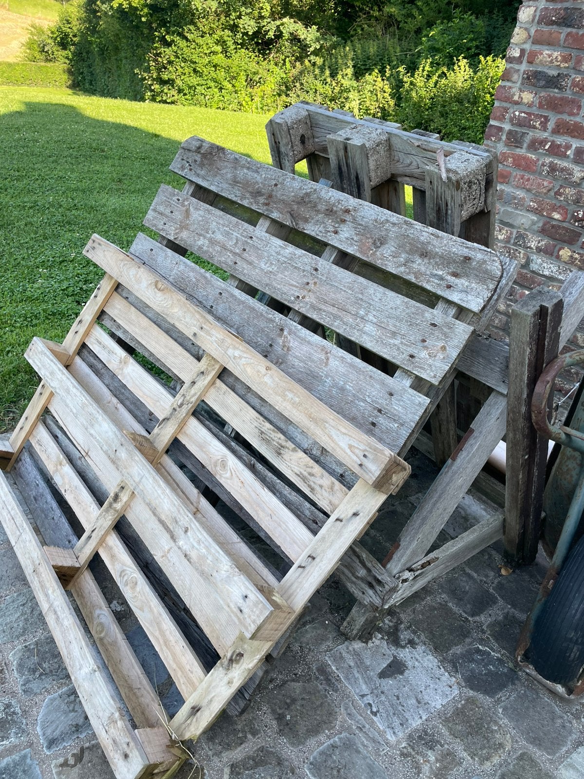 Hout , paletten gratis afhalen, Doe-het-zelf en Bouw, Hout en Planken, Ophalen, Gebruikt