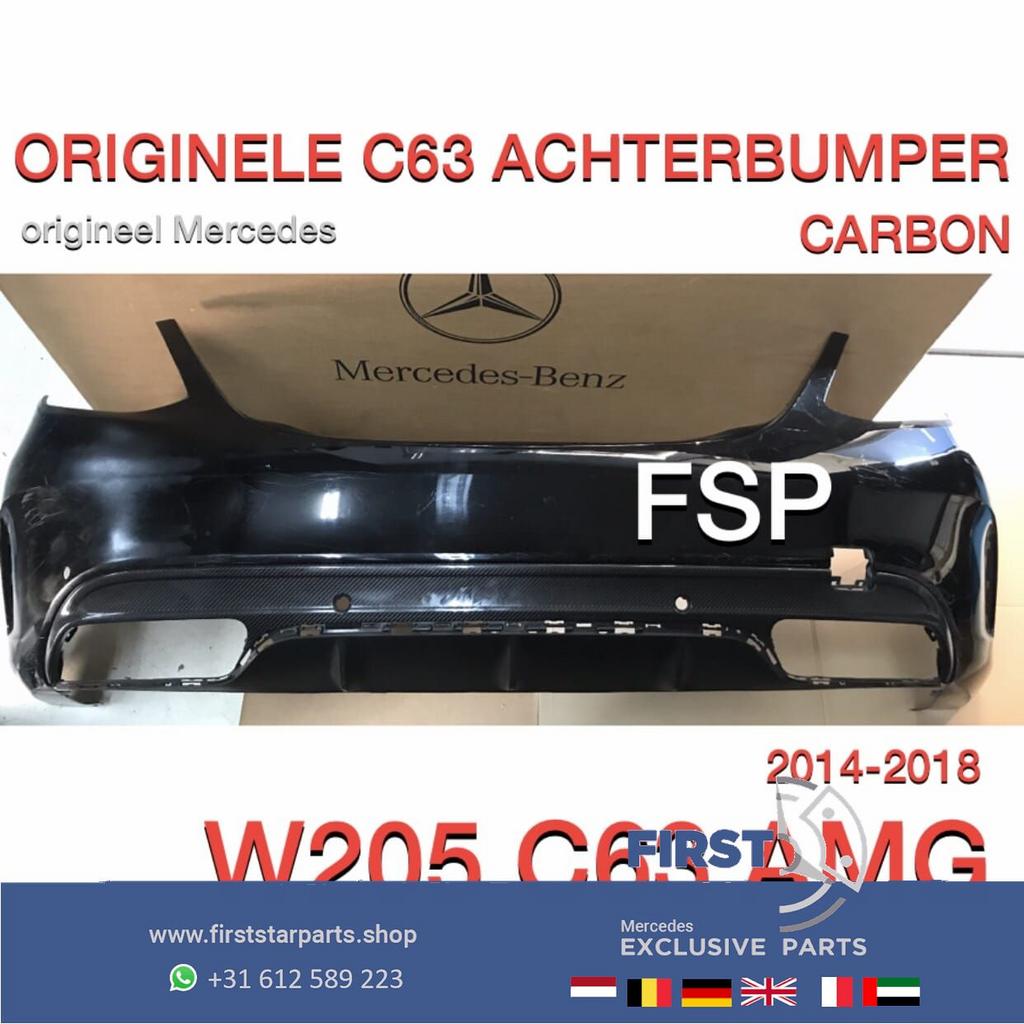 W205 C63 BUMPER + CARBON DIFFUSER C63S AMG Mercedes C KLASSE, Arrière, Utilisé, -, -