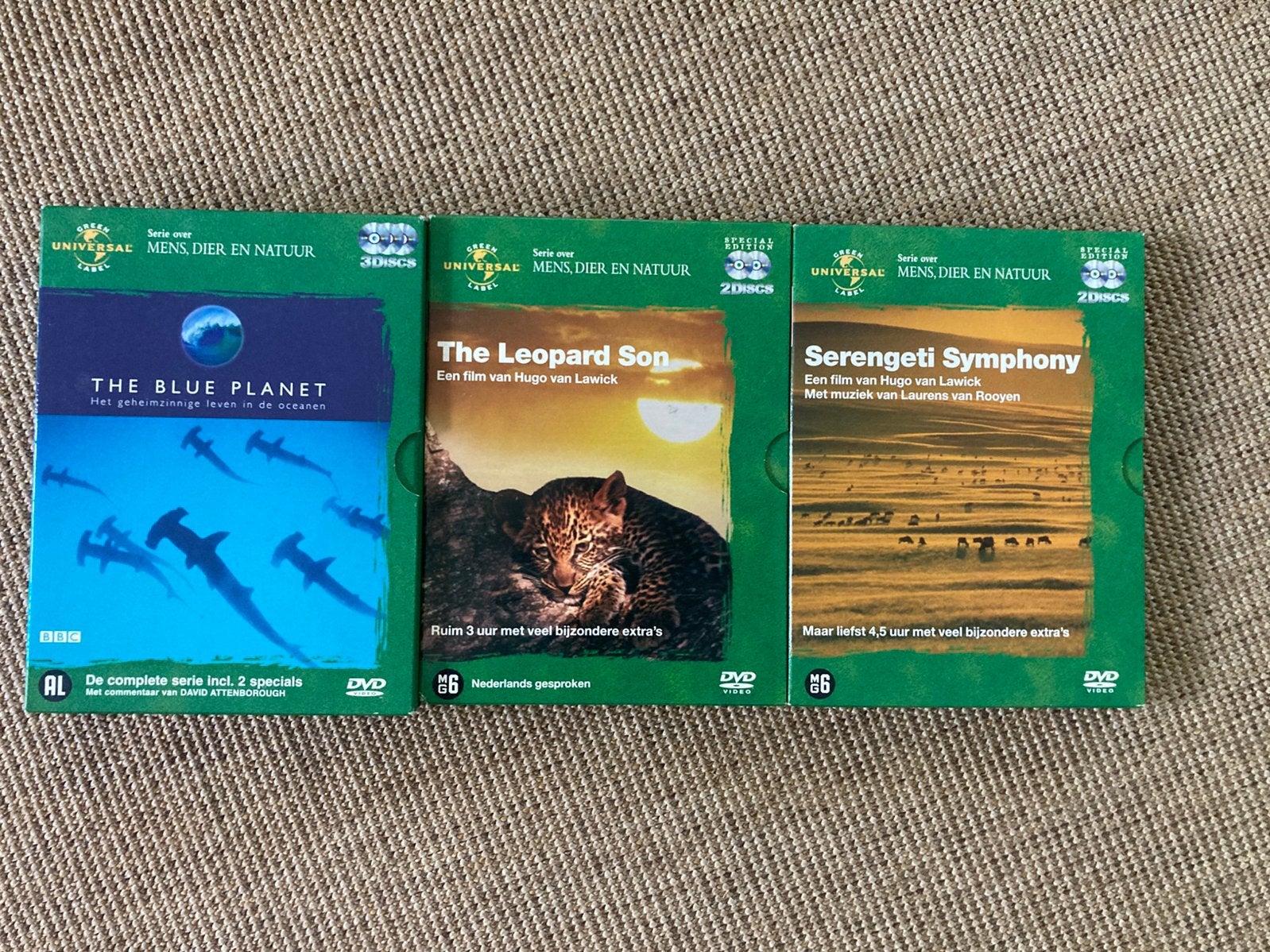 Collectie natuurfilms, Gebruikt, Alle leeftijden, Breedbeeld, Ophalen of Verzenden
