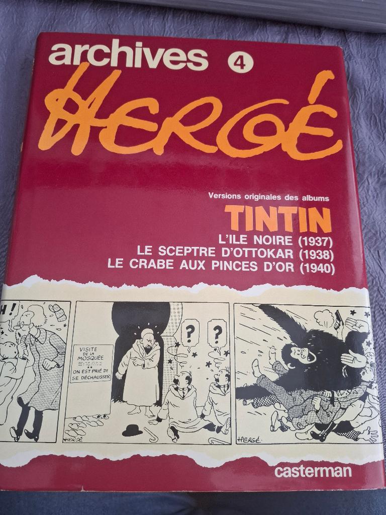 Archives Hergé Tome 4 - TINTIN Re 1986 CASTERMAN, Enlèvement