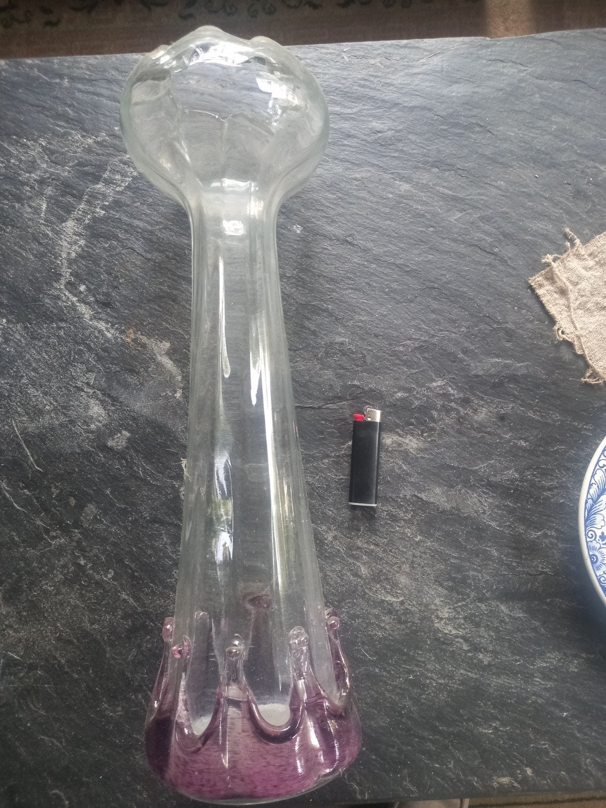 Grote antieke glazen vaas, Antiek en Kunst, Ophalen of Verzenden