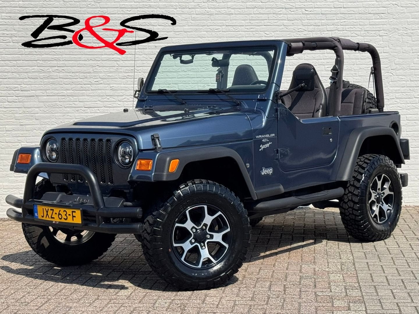 Jeep Wrangler 4.0i Sport Hardtop 4X4 Led koplampen., Auto's, Jeep, Blauw, Handgeschakeld, Wrangler, SUV of Terreinwagen