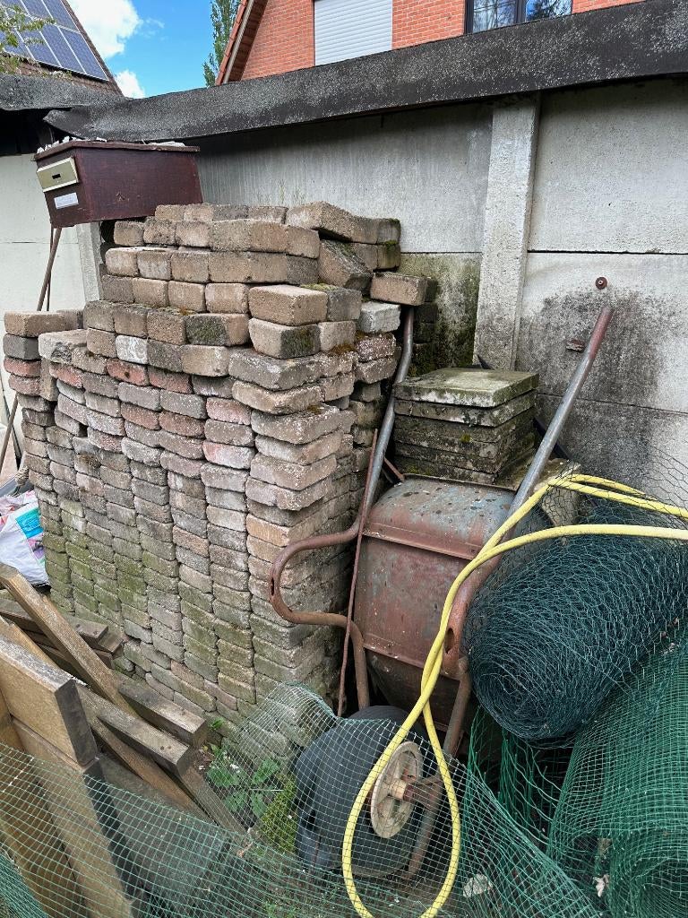 Beton klinkers, Tuin en Terras, Ophalen, Gebruikt, Beton, Klinkers
