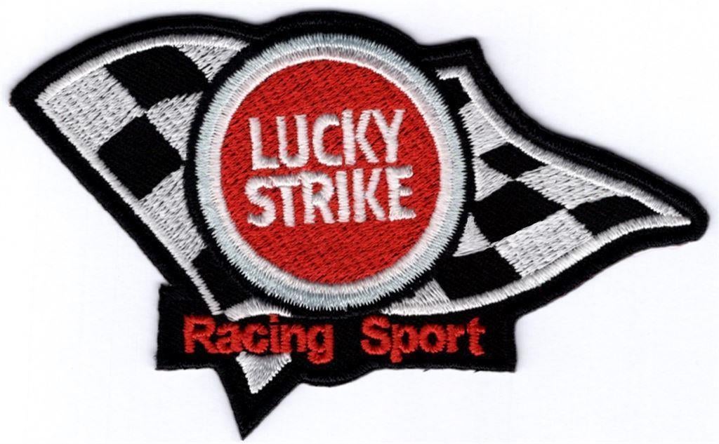 Lucky Strike Racing Sport stoffen opstrijk patch embleem #1, Envoi
