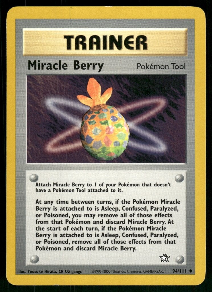 Miracle Berry 94/111 - Neo Genesis (NM), Envoi, Utilisé
