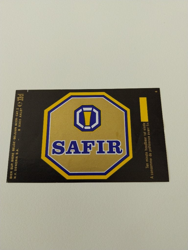 Étiquette de bière Safir Dendria De Gheest Alost 4, Collections, Enlèvement ou Envoi, Utilisé