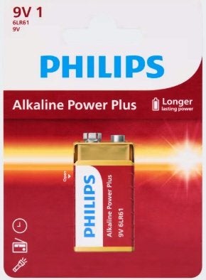 Philips 9 V V, alcaline, alimentation 6LR61, bloc de piles, TV, Hi-fi & Vidéo, Batteries, Enlèvement ou Envoi