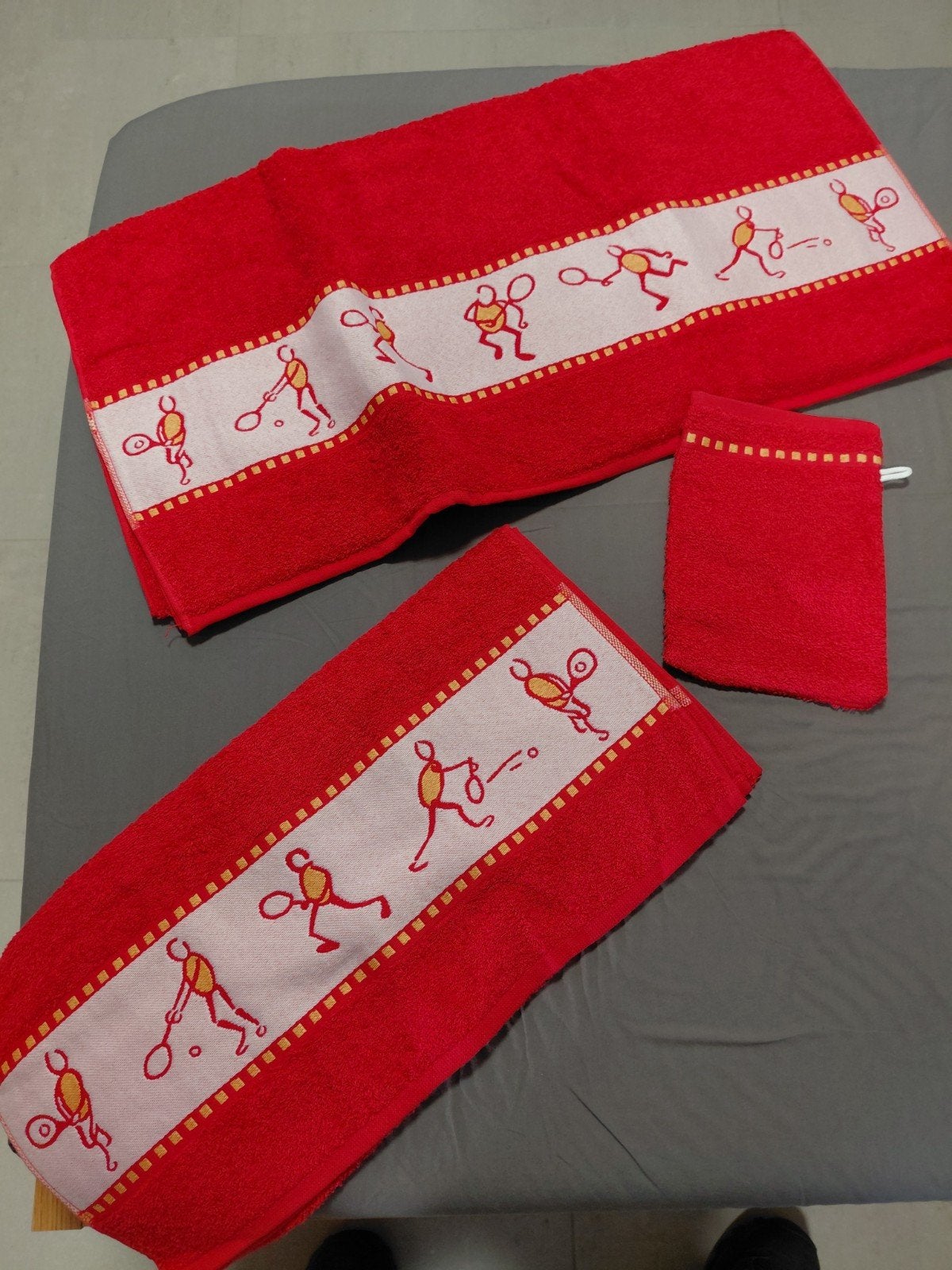 Handdoeken set (3 stuks) tennis, nieuw, Sport en Fitness, Ophalen of Verzenden