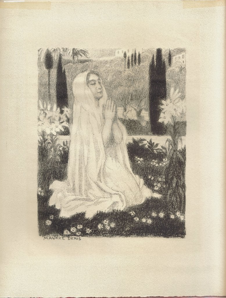 Maurice Denis litho "Natuurgebed", 1929, Antiquités & Art, Original, Lithographie, Personnages et figures fantastiques, Enlèvement