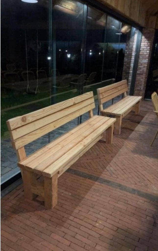 houten tuinbanken - nieuw en stevig, Tuin en Terras, Ophalen of Verzenden, Nieuw, Hout