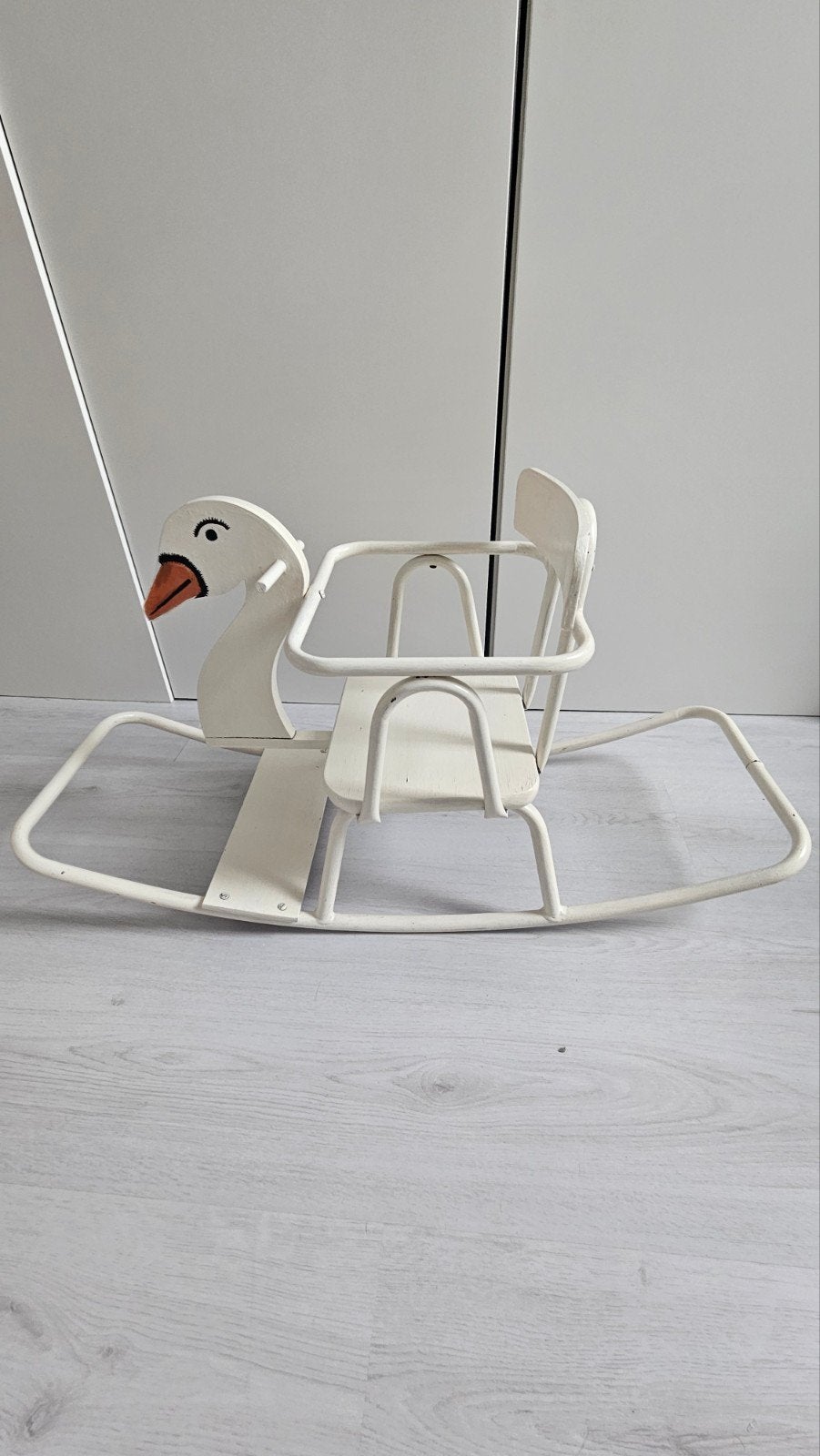 vintage schommelpaard zwaan, Kinderen en Baby's, Kinderspulletjes, Ophalen
