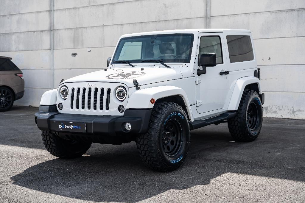 Wrangler Sahara 2.8 CRD-HardTop-Auto-Leder-Zetelverwarming, Auto's, Jeep, Automaat, Wit, Leder, Bedrijf