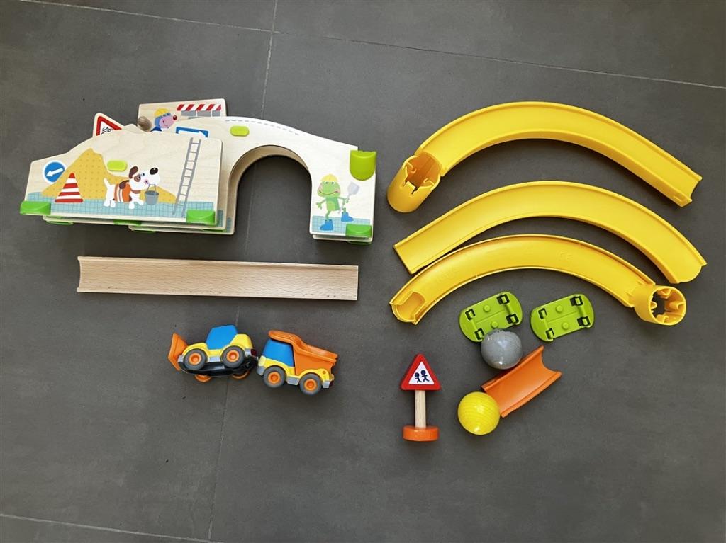 HABA Kullerbü Knikkerbaan - Speelbaan Bouwplaats, Kinderen en Baby's, Speelgoed | Houten speelgoed, Ophalen, Zo goed als nieuw