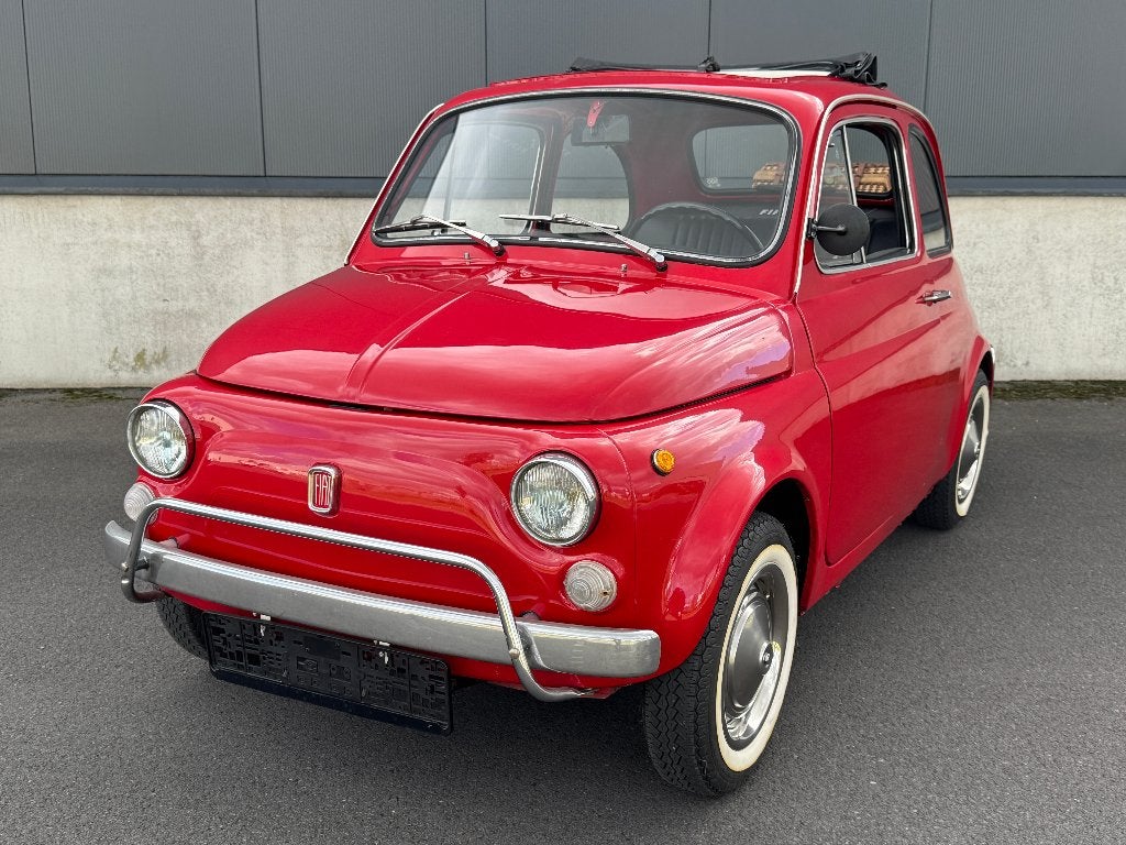 Toit ouvrant Fiat 500 Luxe - 1971 - 650cc - Boite Syncro, Rouge, Achat, Entreprise, Cabriolet