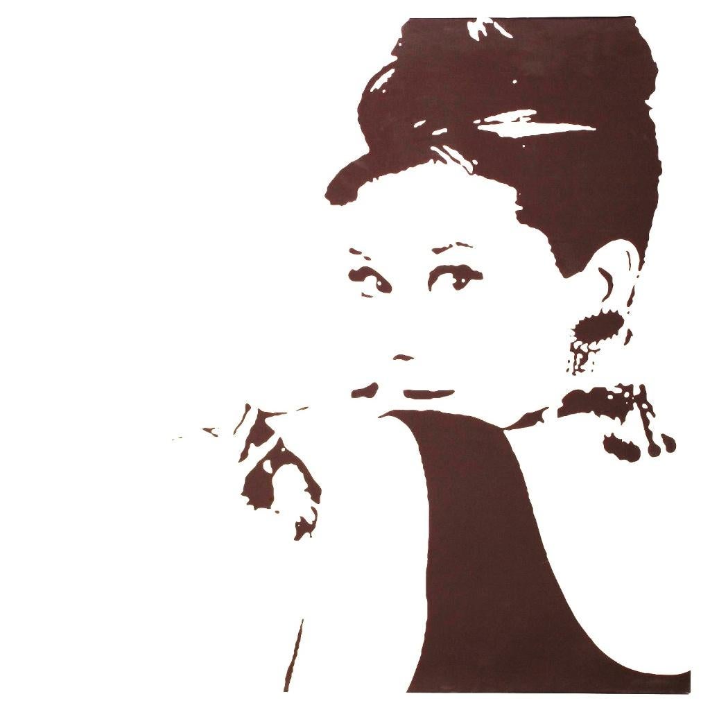 Audrey Hepburn canvas IKEA 90x90cm, Maison & Meubles, Accessoires pour la Maison | Peintures, Dessins & Photos, Comme neuf, Enlèvement