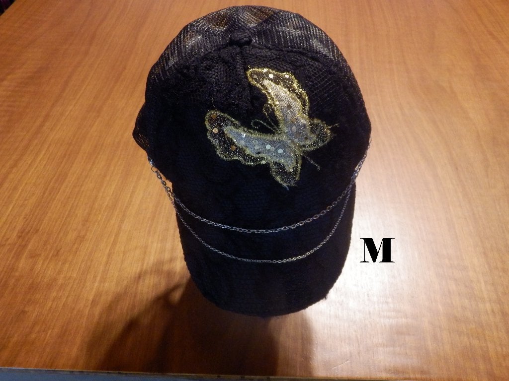 (32) -casquette femme noir, Ophalen of Verzenden, Zo goed als nieuw, 56 of 57 cm (M, 7 of 7⅛ inch), Pet