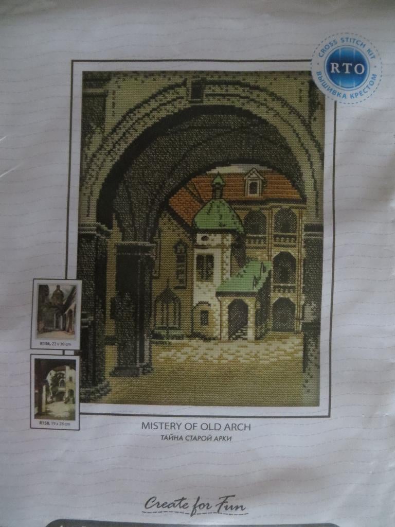 Kruissteek pakket - the Mystery of the Old Arch - nieuw, Ophalen of Verzenden, Nieuw, Handborduren, Borduurpakket