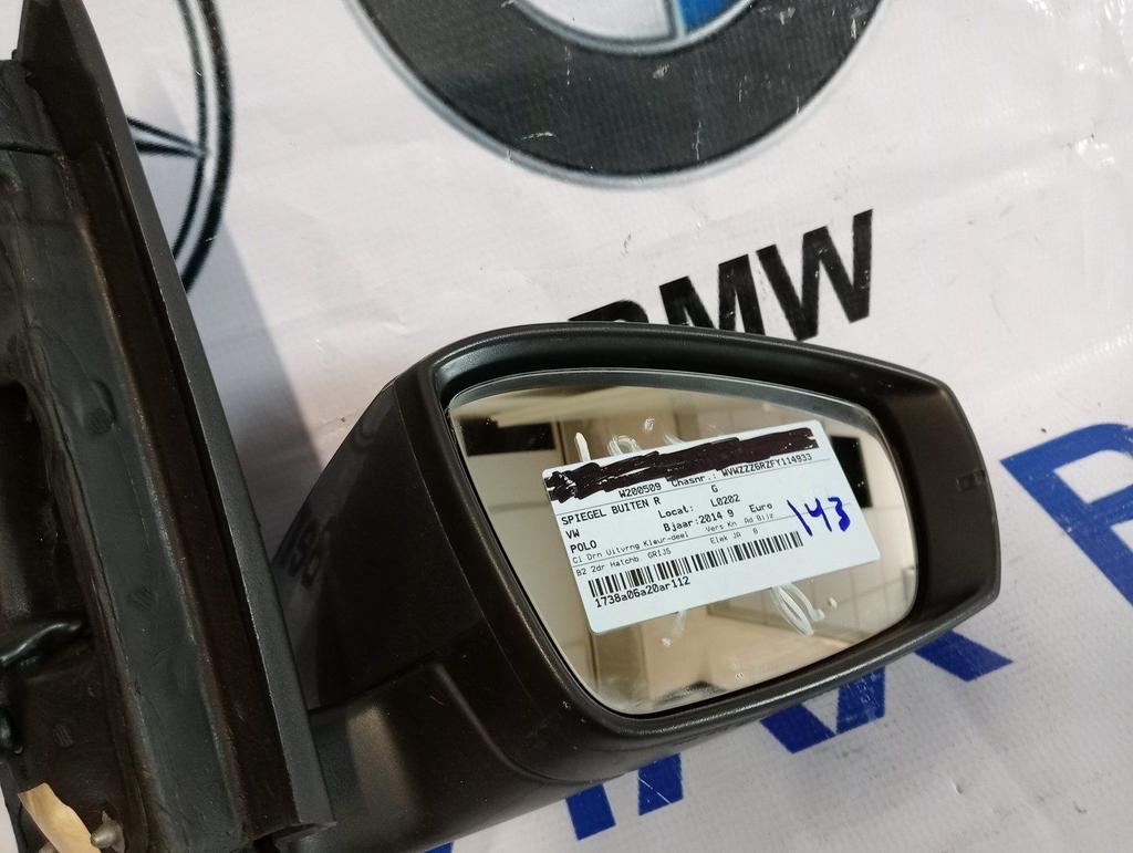 Vw Polo Buitenspiegel Rechts 2014, Auto-onderdelen, Gebruikt, -, Volkswagen, -