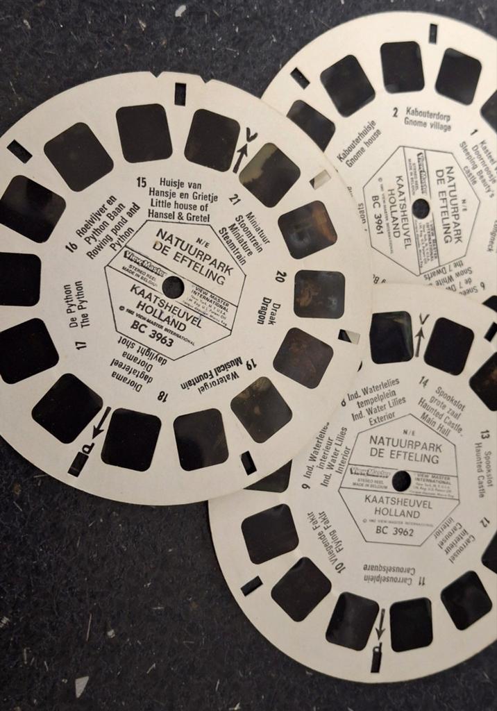 Viewmaster View-Master 3 schijfjes Efteling pretpark, Verzamelen, Ophalen of Verzenden, Zo goed als nieuw, Gebruiksvoorwerp