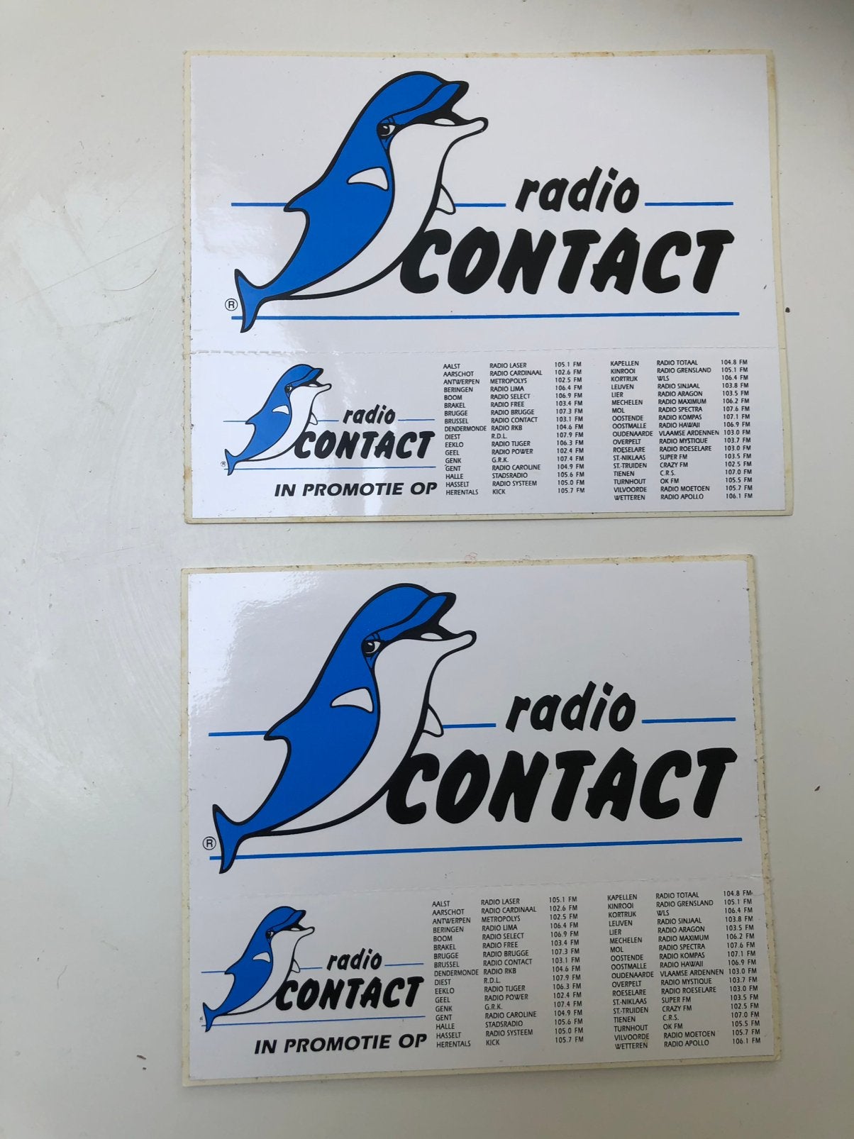 Sticker Radio Contact, Ophalen of Verzenden, Nieuw, Film, Tv of Omroep