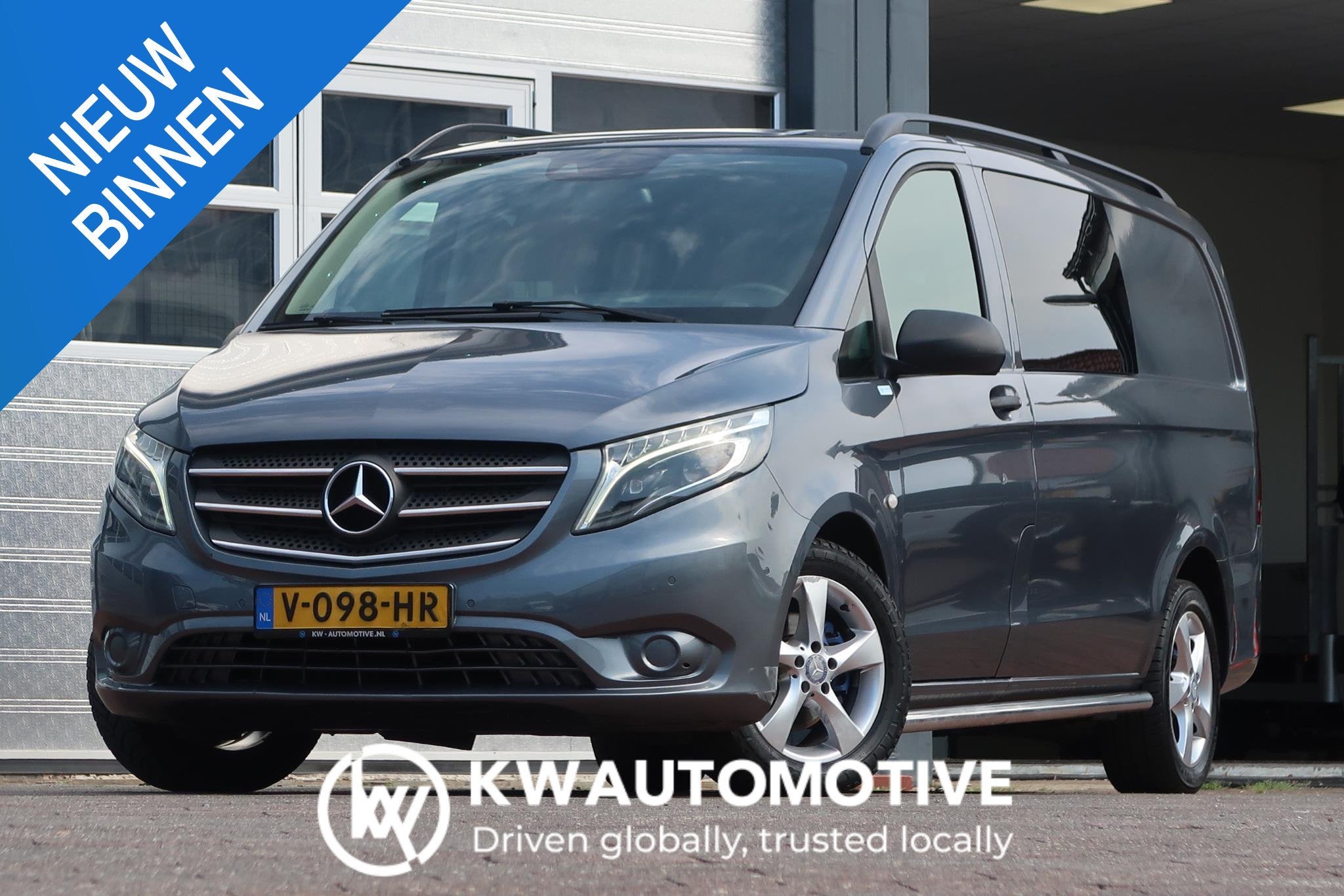 Mercedes-Benz Vito 114 CDI Lang DC AUT/ LED/ CAM/ CRUISE/ NA, Auto's, Bestelwagens en Lichte vracht, Bedrijf, Te koop, ABS, Achteruitrijcamera