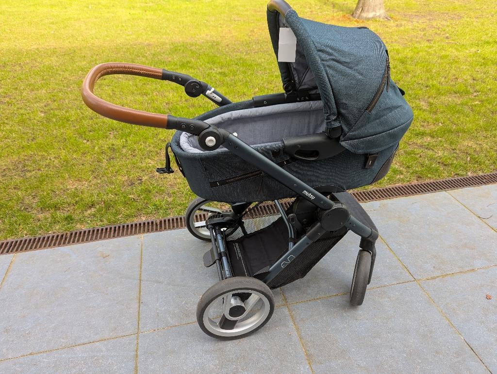 Kinderwagen Mutsy Evo + Reiswieg + Maxi-Cosi, Gebruikt, Mutsy, Verstelbare duwstang, Ophalen