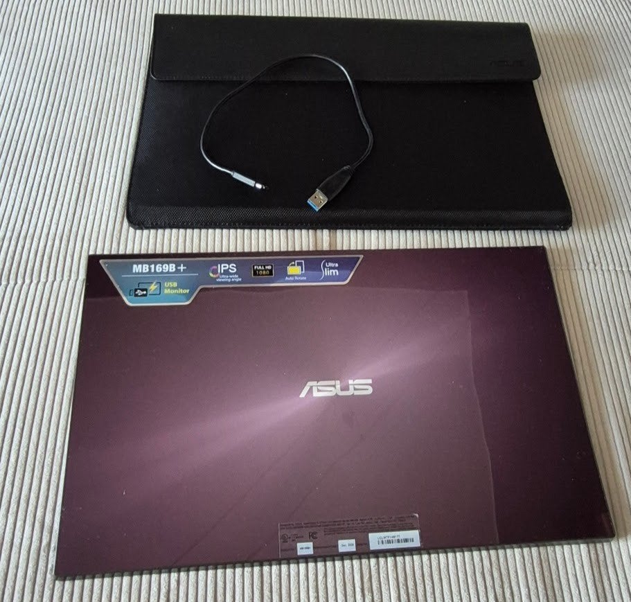 ASUS USB Portable Monitor MB169C+, Computers en Software, Ophalen, HD, Asus, Zo goed als nieuw