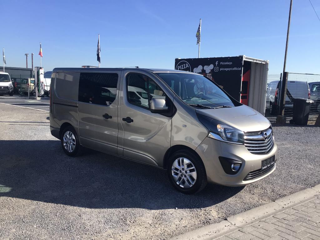 opel vivaro dubbel/cabine 2017 5plaatsen 70000km 17950e, Euro 6, Entreprise, 2000 kg, Boîte manuelle