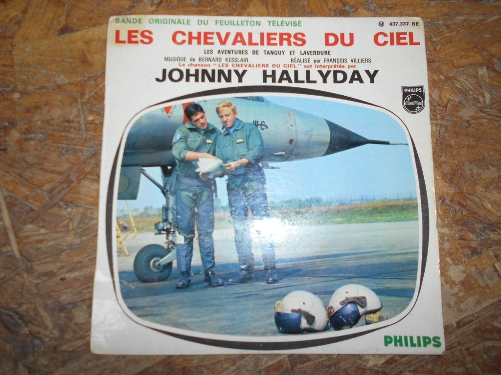 les chevaliers du ciel Johnny Hallyday (EP), Enlèvement ou Envoi, 7 inch, Utilisé, Pressage original