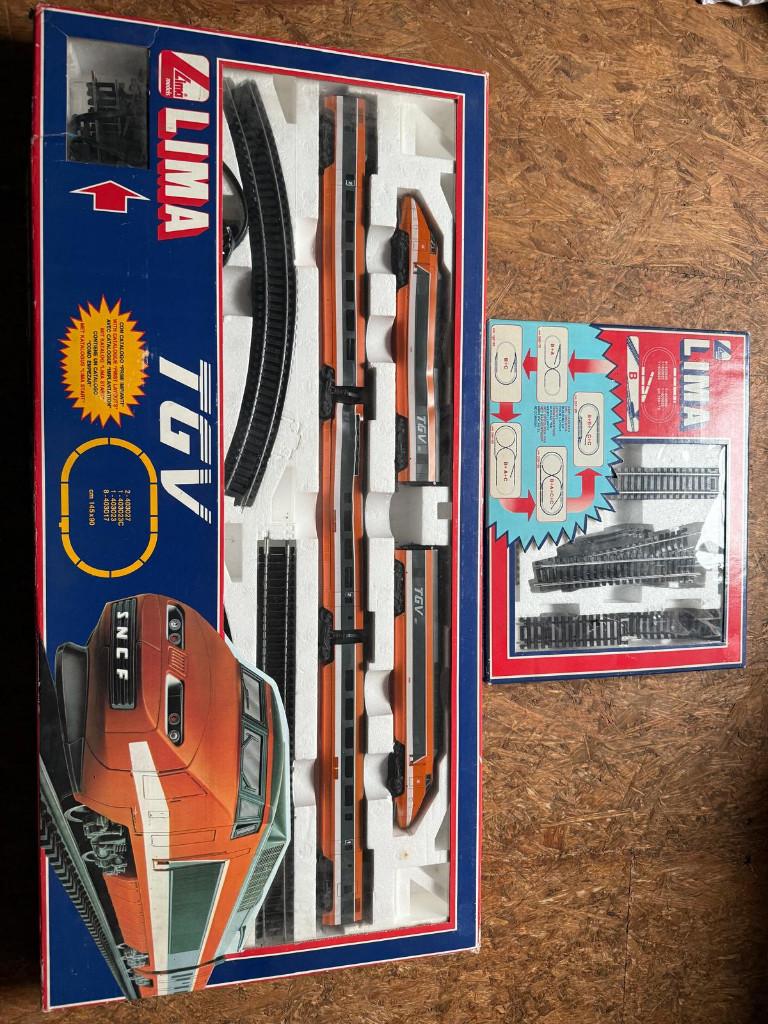 Lima TGV + railset, Ophalen, Gebruikt, Treinset, Lima