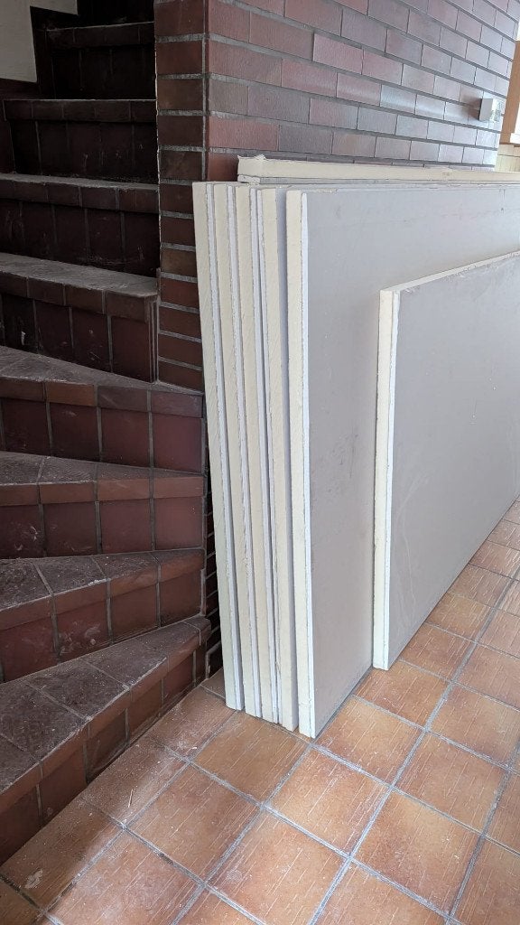 5 Isolatiepanelen 30mm PUR + 12 mm GYPROC, 120 x260 cm, Doe-het-zelf en Bouw, Isolatie en Afdichting, Ophalen, Overige materialen