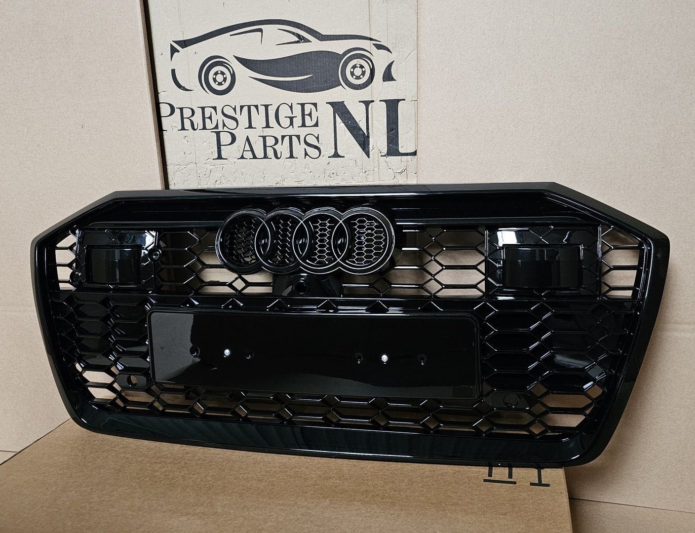 Grill Audi A6 C8 4K S-line S6 RS6 LOOK GRILLE HOOGLANS ZWART, Auto-onderdelen, -, Voor, Nieuw, Ophalen of Verzenden