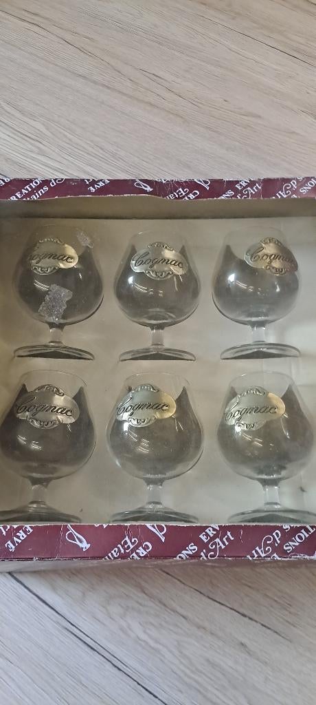 Un coffret de 6 verres à cognac création Hervé Etains d'art, Enlèvement ou Envoi, Neuf, Autres types