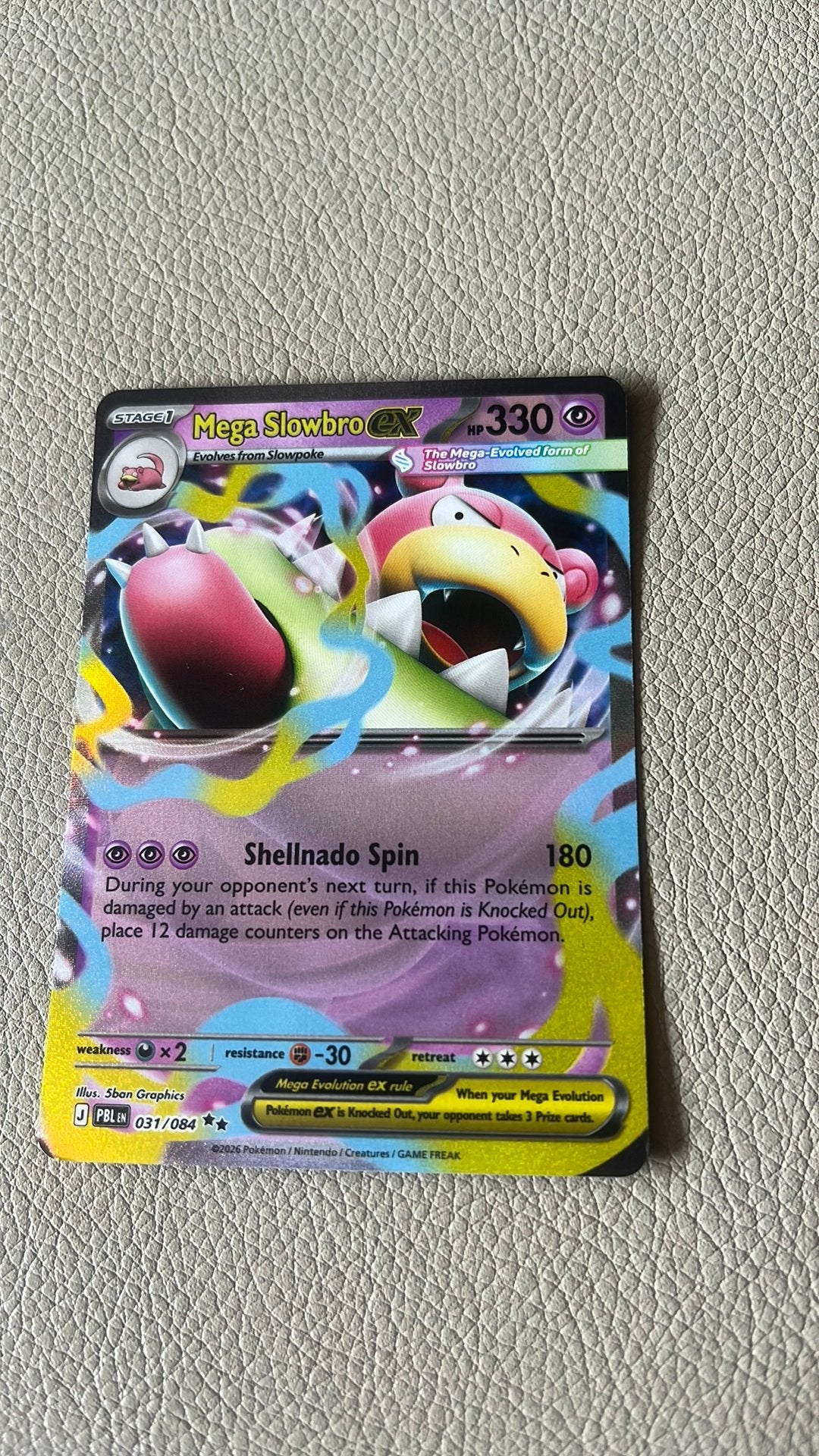 Mega Slowbro ex, Pitch Black, Hobby en Vrije tijd, Verzamelkaartspellen | Pokémon, Ophalen of Verzenden, Nieuw, Losse kaart, Foil