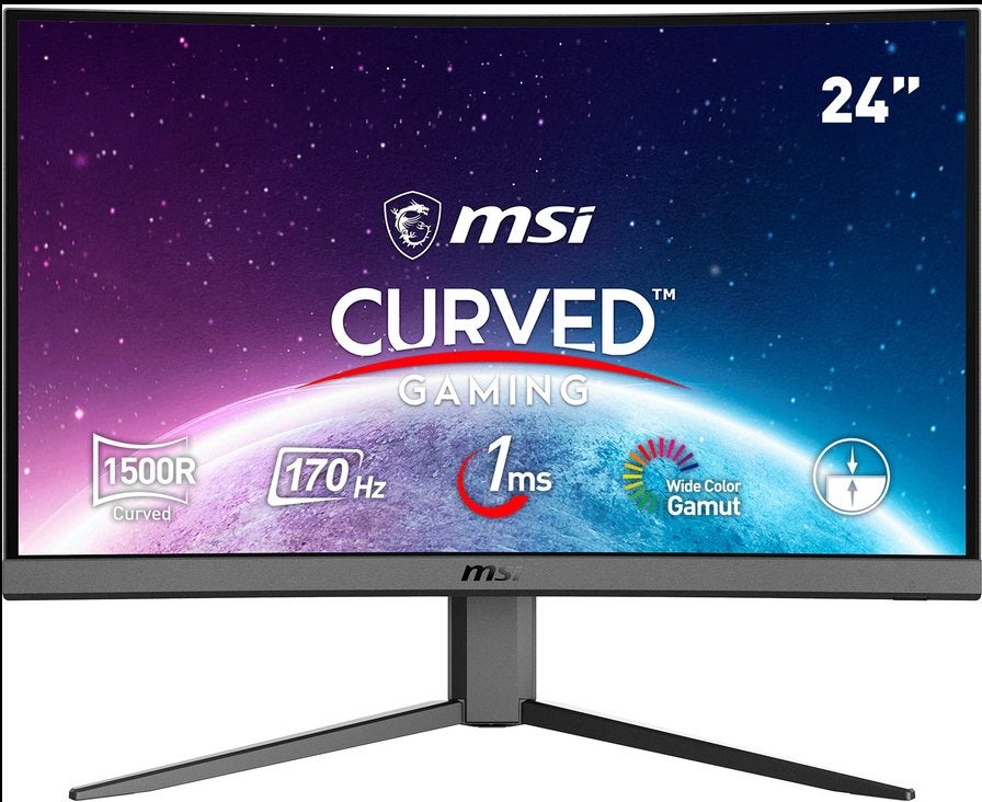 Gaming monitor MSI G24C4 E2 - FullHD 180 Hz -- 1ms - curved, Computers en Software, Monitoren, Zo goed als nieuw, 151 t/m 200 Hz