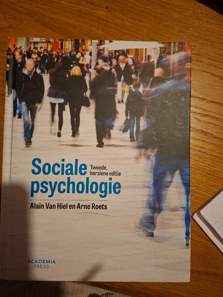 Boek 'Sociale Psychologie' te koop, Ophalen, Zo goed als nieuw, Sociale psychologie, Alain Van Hiel en Arne Roets