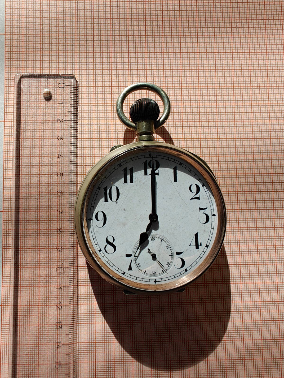Antiek XL 'Goliath' zakhorloge / bureauhorloge – ca. 1900, Antiek en Kunst, Ophalen of Verzenden
