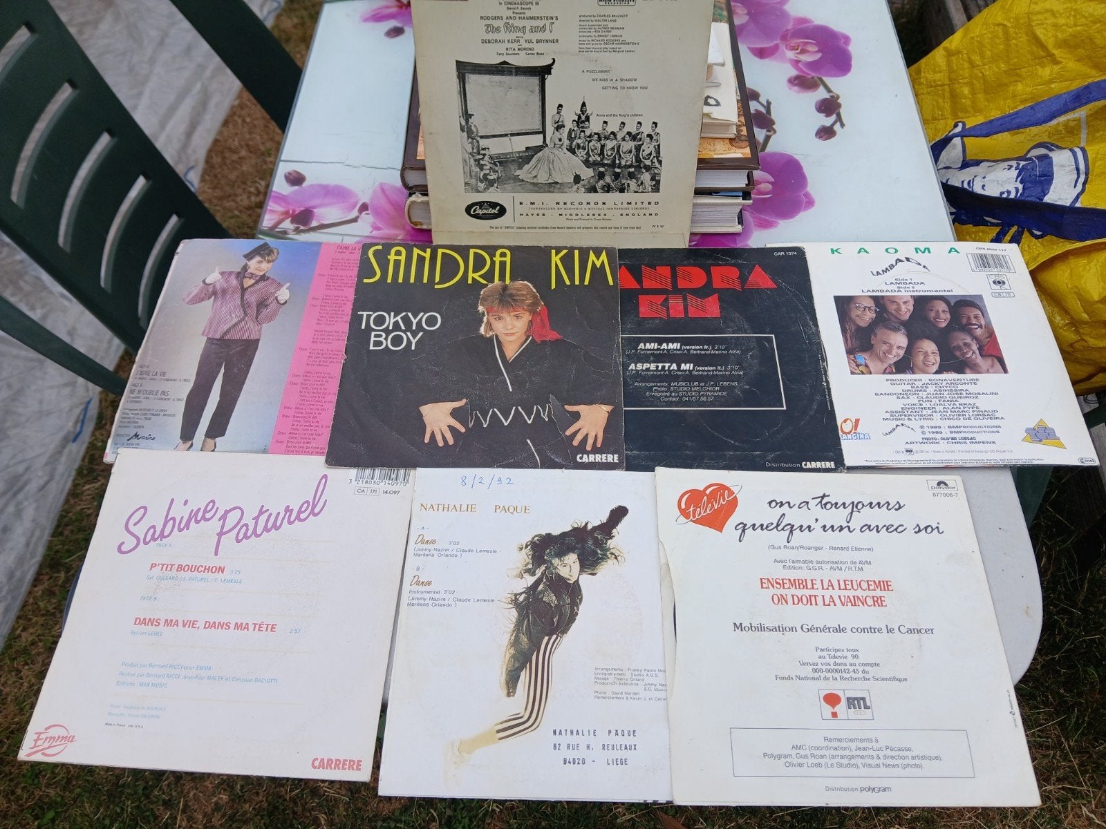 Lot de 45 t  et 33 t et 78 t et livres, Gebruikt, Overige componisten, Overige typen, Colored vinyl