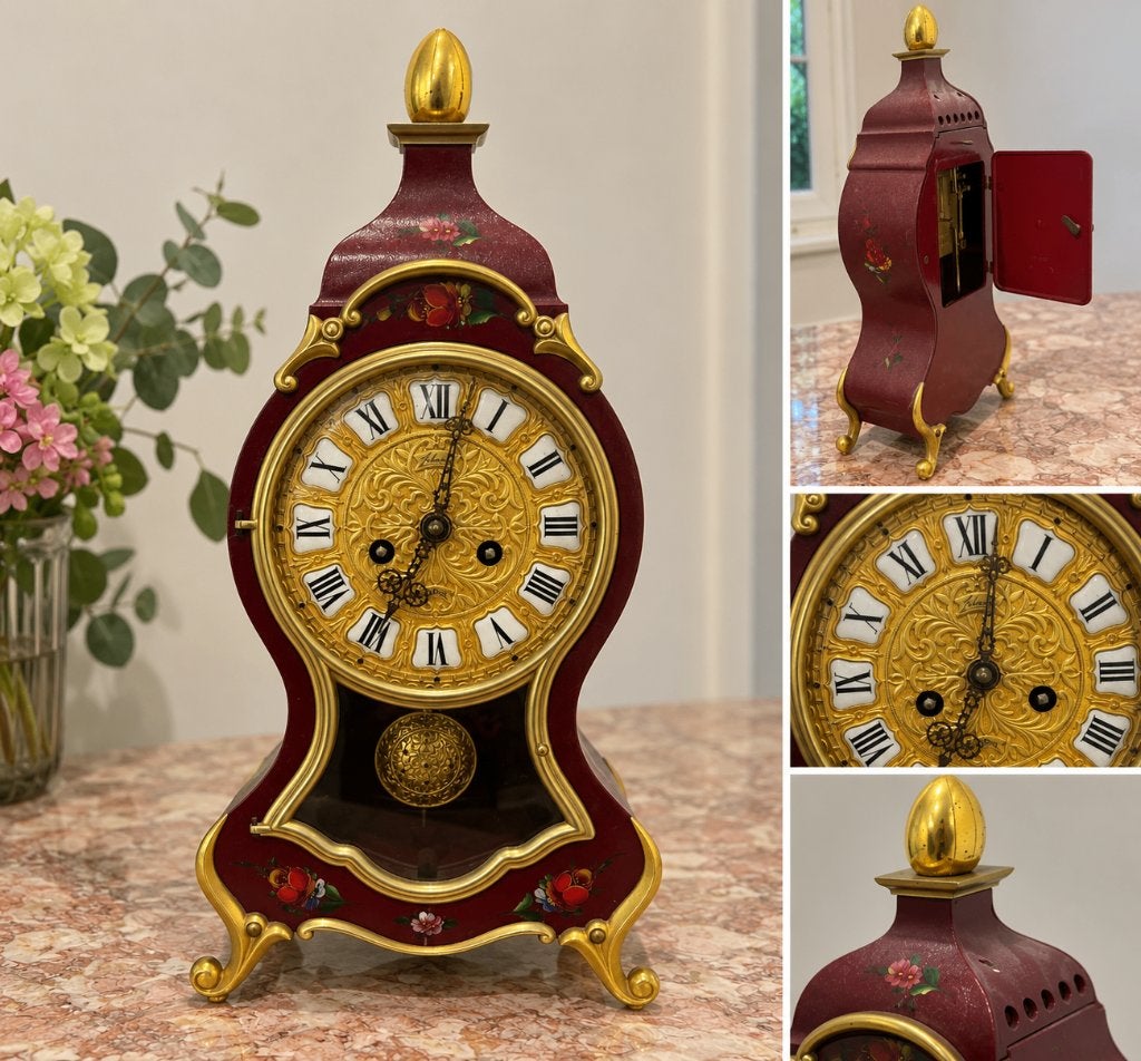Decoratieve tafelklok in Louis XV-stijl, Ophalen